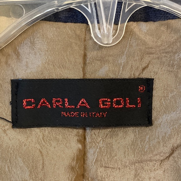 VTG Italian Floral Patterned Coat with Dark Accents - Picture 3 of 12